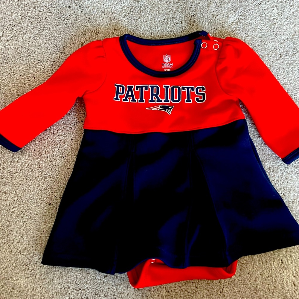 Patriots cheerleader costume onesie